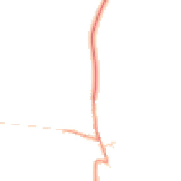 Daytime road noise heatmap for NN14 3EB