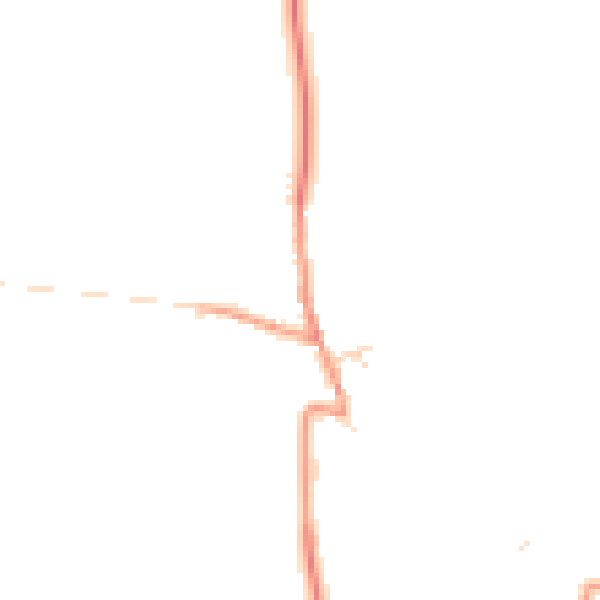 Daytime road noise heatmap for NN14 3EP