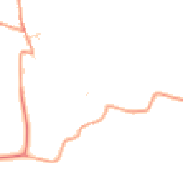 Daytime road noise heatmap for NN14 3UT