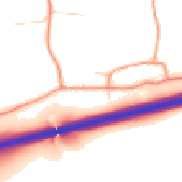 Daytime road noise heatmap for NN14 4AA