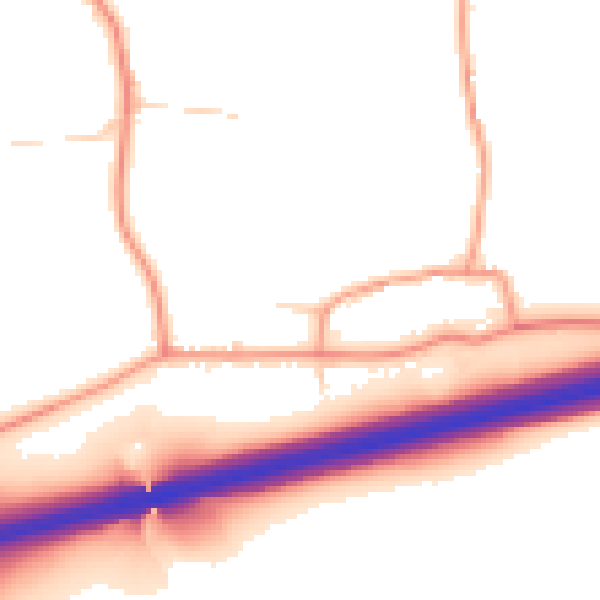 Daytime road noise heatmap for NN14 4AB