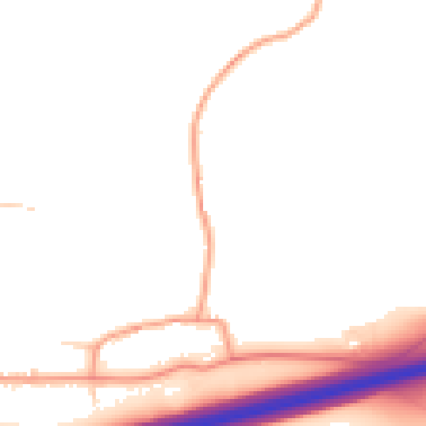Daytime road noise heatmap for NN14 4AD