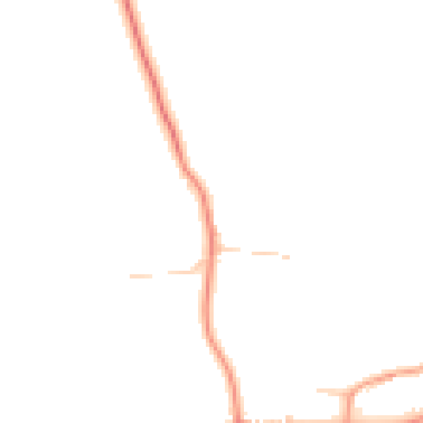 Daytime road noise heatmap for NN14 4AH