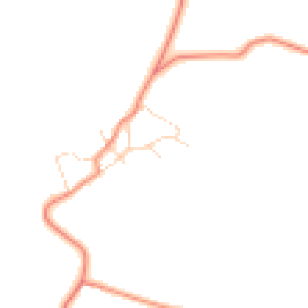 Daytime road noise heatmap for NN14 4AR