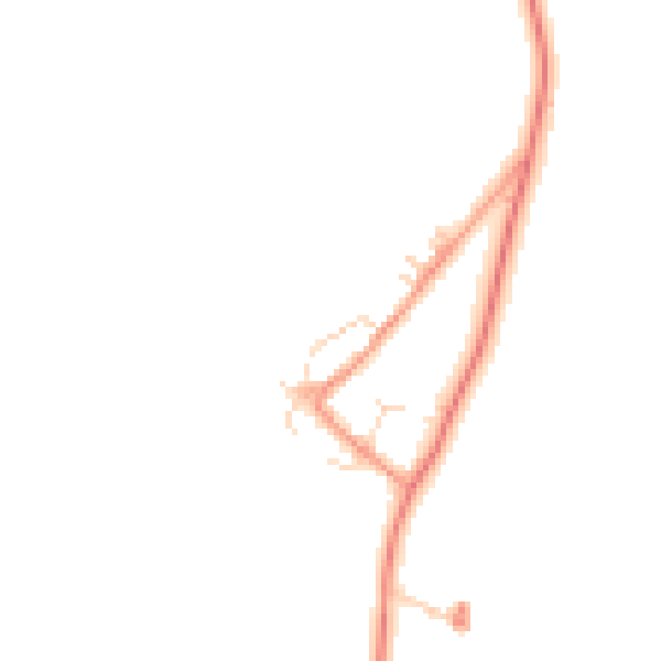 Daytime road noise heatmap for NN14 4AX