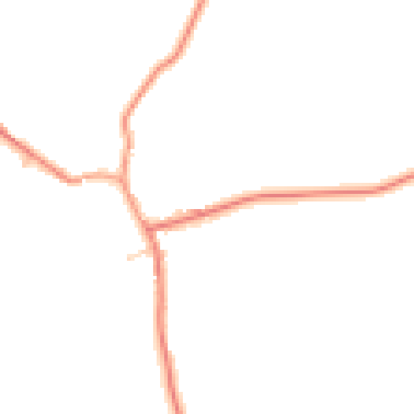 Daytime road noise heatmap for NN14 4BN