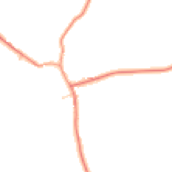 Daytime road noise heatmap for NN14 4BW