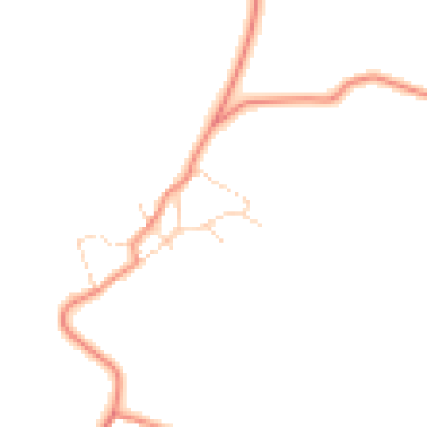 Daytime road noise heatmap for NN14 4EA