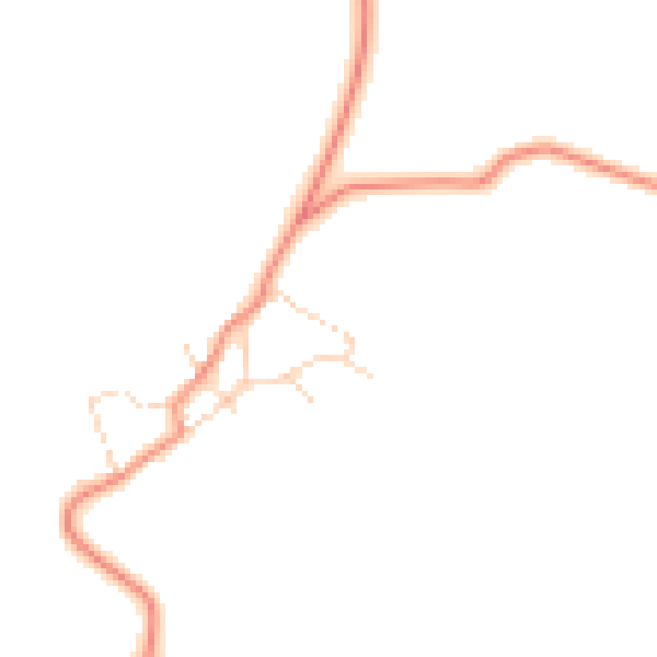 Daytime road noise heatmap for NN14 4EF
