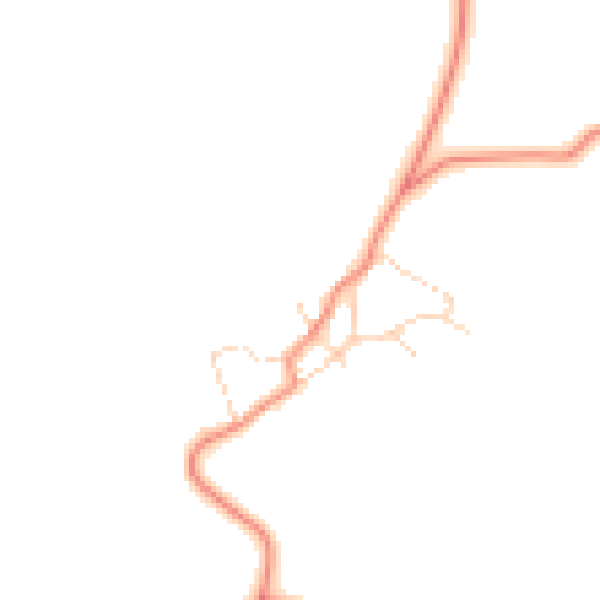 Daytime road noise heatmap for NN14 4EH