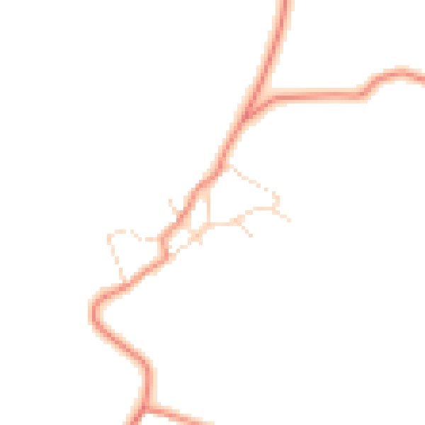 Daytime road noise heatmap for NN14 4EJ