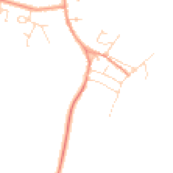Daytime road noise heatmap for NN14 4ES