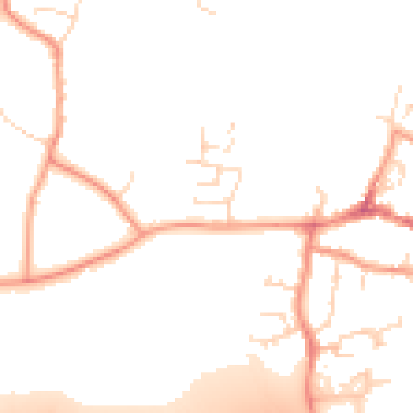 Daytime road noise heatmap for NN14 4FG
