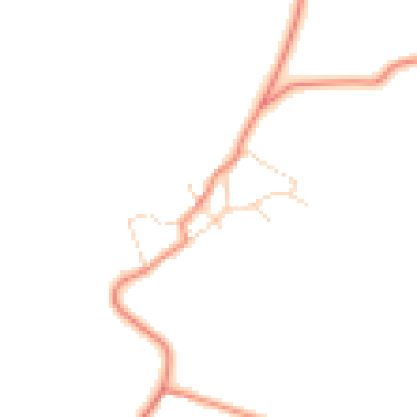 Daytime road noise heatmap for NN14 4FX