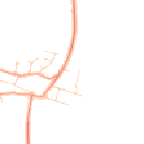 Daytime road noise heatmap for NN14 4QR