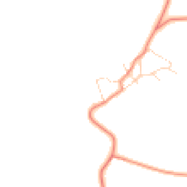Daytime road noise heatmap for NN14 4QY