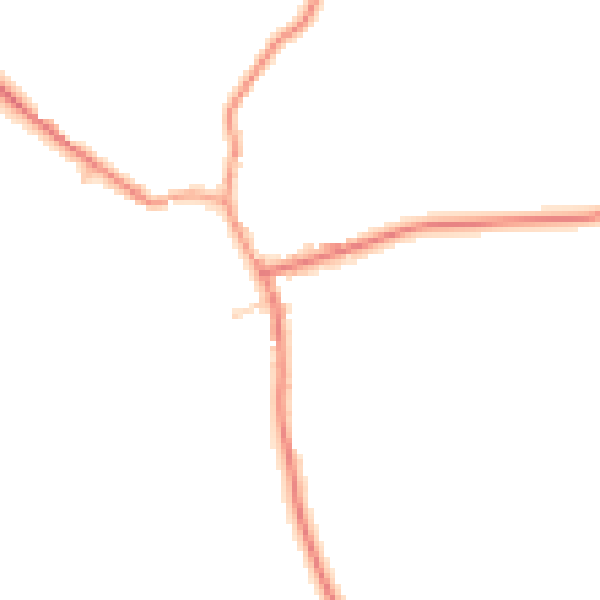 Daytime road noise heatmap for NN14 4RA