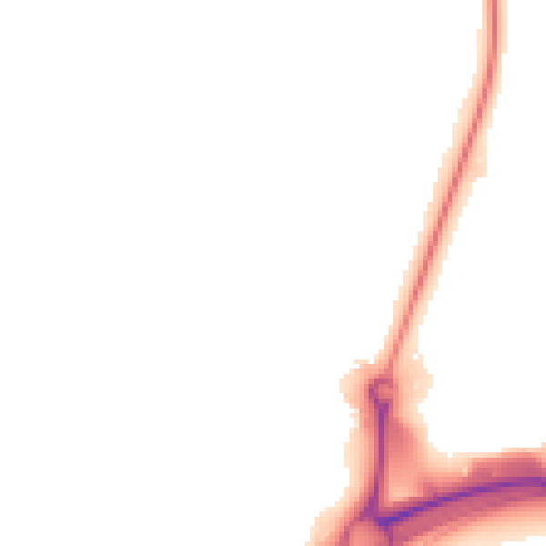Night-time road noise heatmap for NN14 4UY