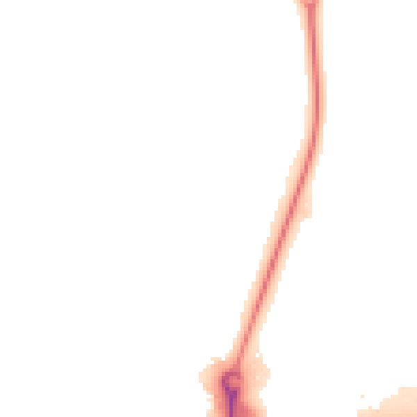 Night-time road noise heatmap for NN14 4XN