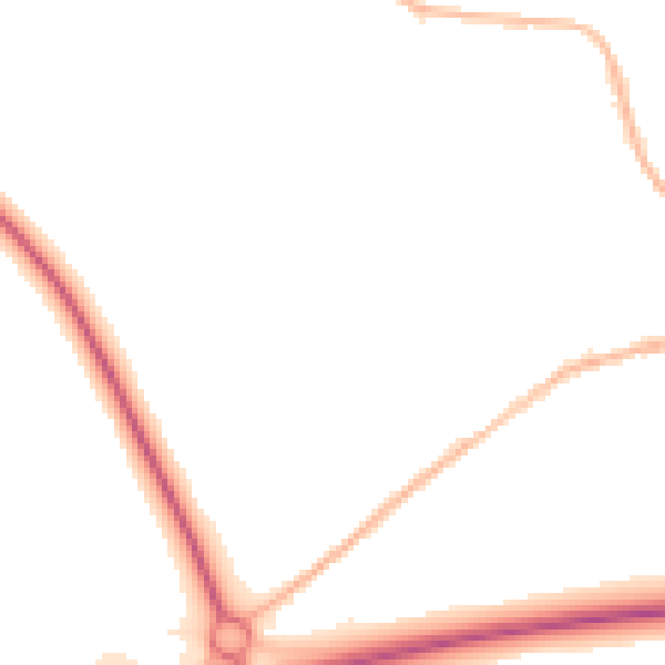 Night-time road noise heatmap for NN14 6EN