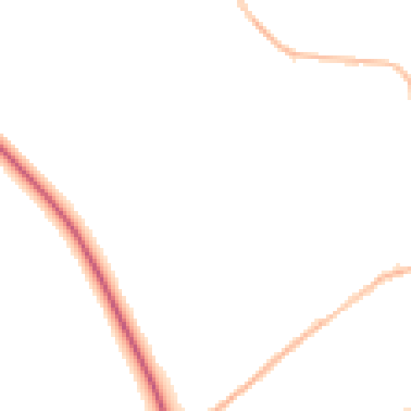 Night-time road noise heatmap for NN14 6YB