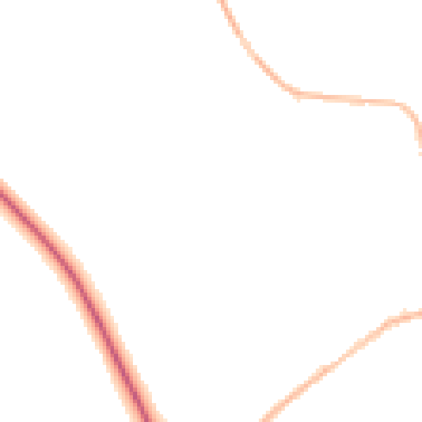 Night-time road noise heatmap for NN14 6YD