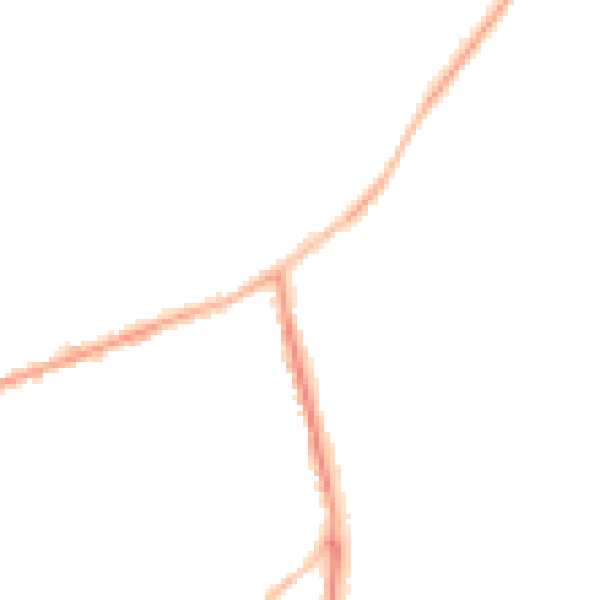 Night-time road noise heatmap for NN16 0EJ