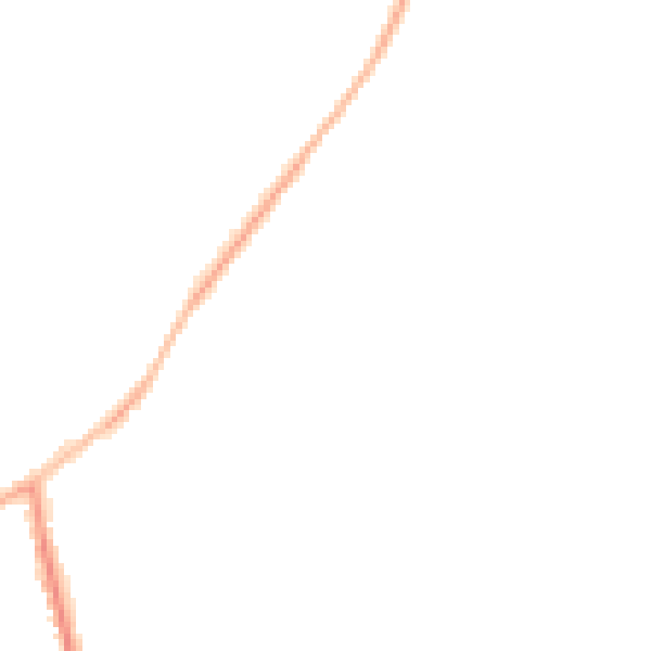 Night-time road noise heatmap for NN16 0PN