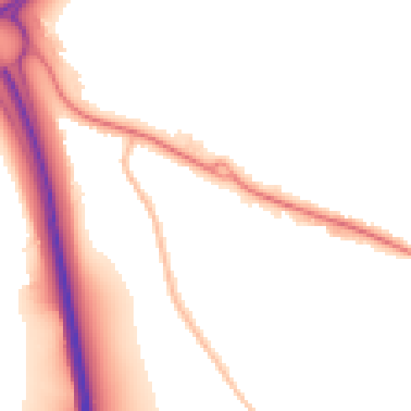 Night-time road noise heatmap for NN16 8LX