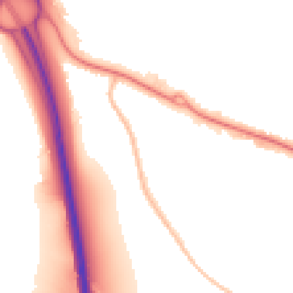 Night-time road noise heatmap for NN16 8LZ