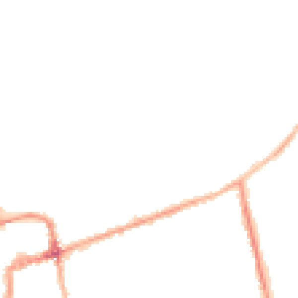 Night-time road noise heatmap for NN16 8NJ