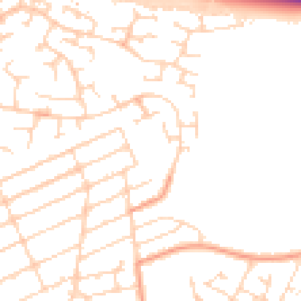 Daytime road noise heatmap for NN16 8NP