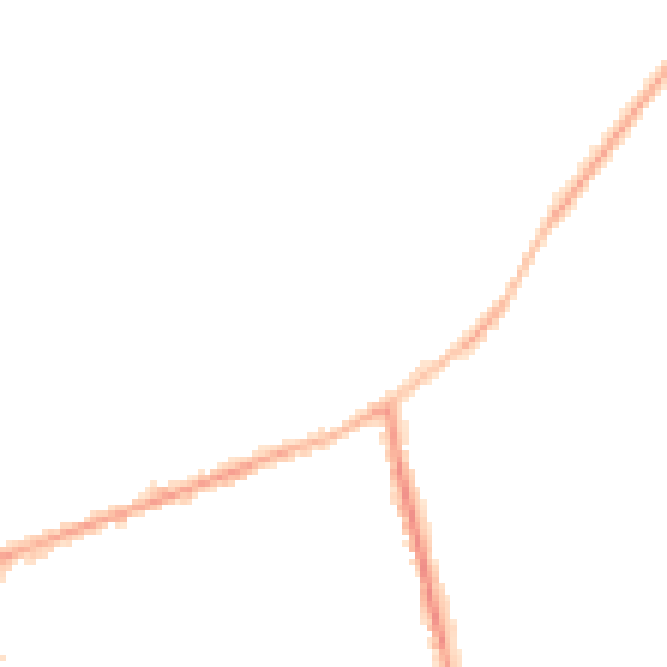 Night-time road noise heatmap for NN16 8NZ