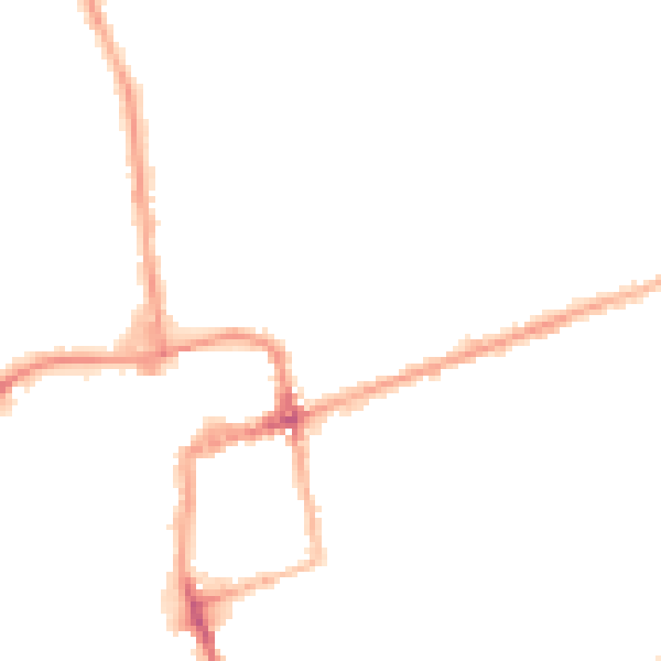 Night-time road noise heatmap for NN16 8RB