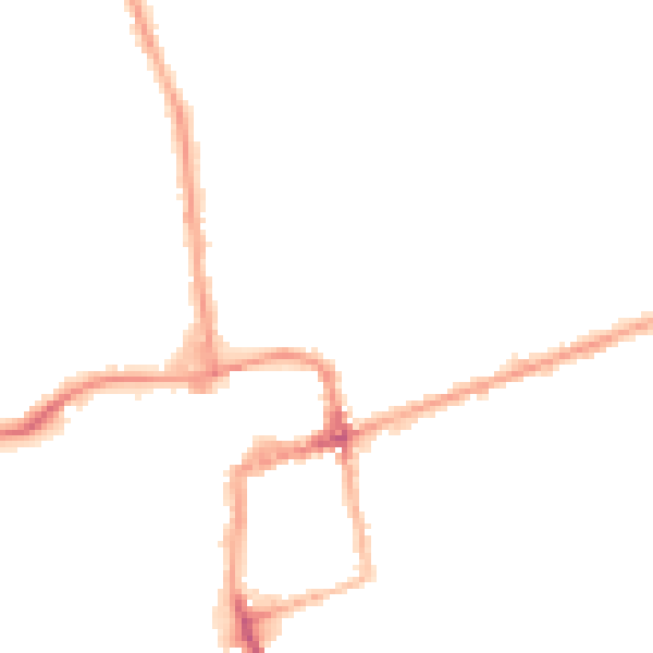 Night-time road noise heatmap for NN16 8RG