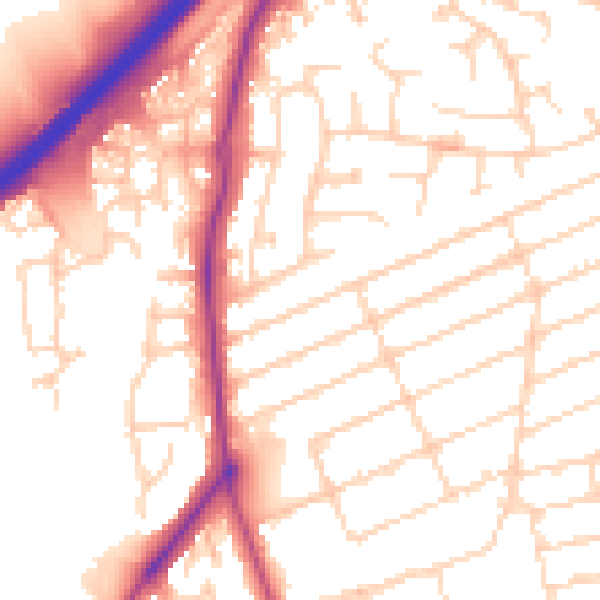 Daytime road noise heatmap for NN16 9AR