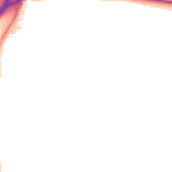 Night-time road noise heatmap for NN16 9AT