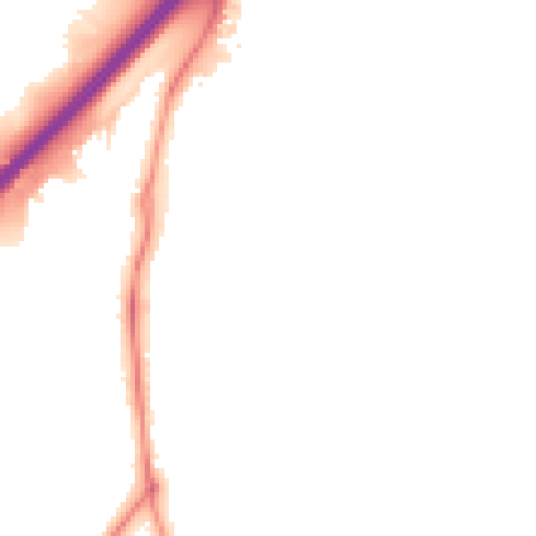 Night-time road noise heatmap for NN16 9BG