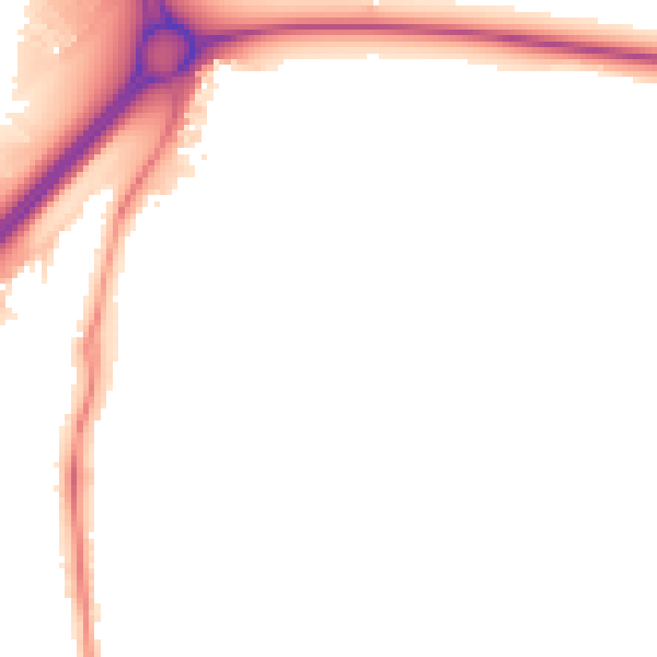 Night-time road noise heatmap for NN16 9BH