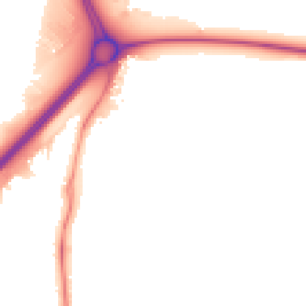 Night-time road noise heatmap for NN16 9BJ
