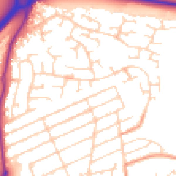 Daytime road noise heatmap for NN16 9BW