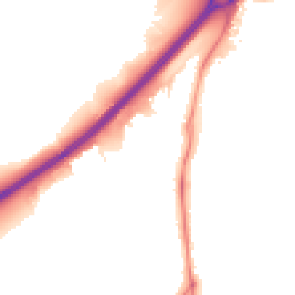 Night-time road noise heatmap for NN16 9FL