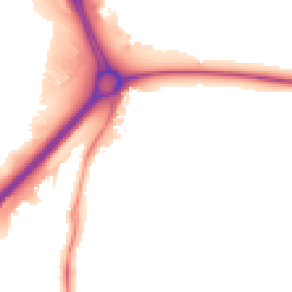 Night-time road noise heatmap for NN16 9JQ