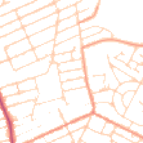 Daytime road noise heatmap for NN16 9LH