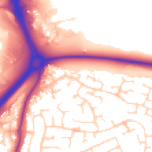 Daytime road noise heatmap for NN16 9NH