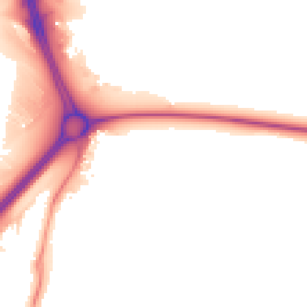 Night-time road noise heatmap for NN16 9NH