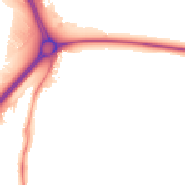 Night-time road noise heatmap for NN16 9NL
