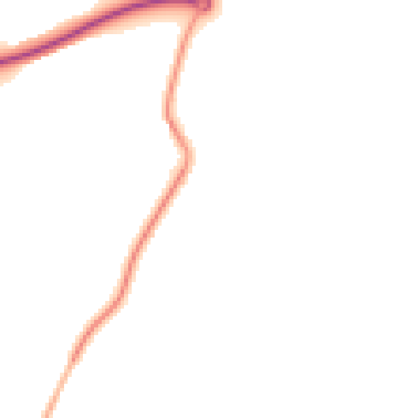 Night-time road noise heatmap for NN16 9UR