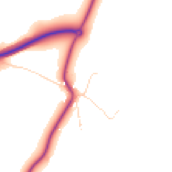 Daytime road noise heatmap for NN16 9UW