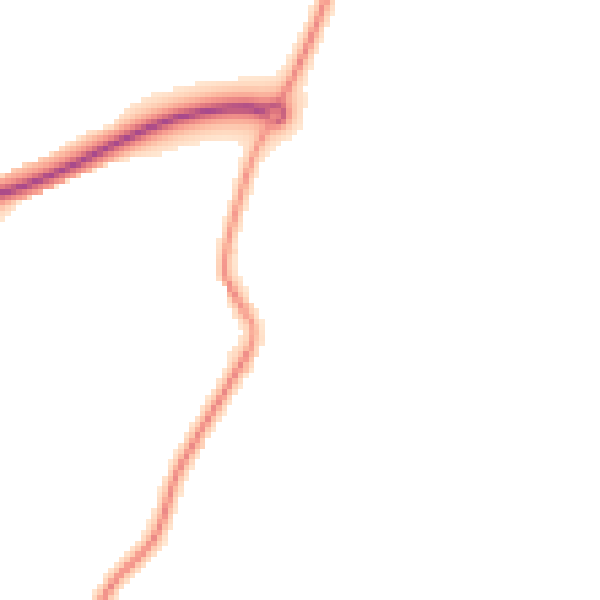 Night-time road noise heatmap for NN16 9UW